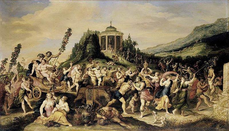 Frans Francken II Triumph of Bacchus Germany oil painting art
